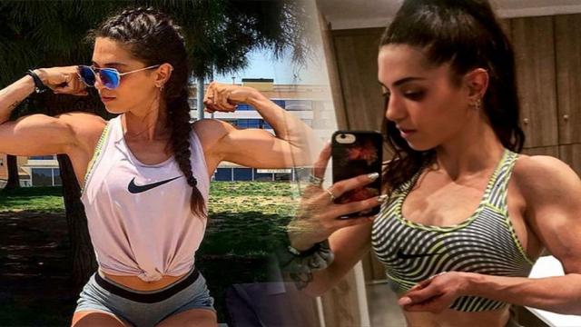 Denise Maestre, Candela en 'Aquí no hay quien viva', irreconocible como chica fitness