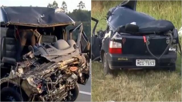 Carro bate de frente com van que levava banda Sampa Crew e uma pessoa morre