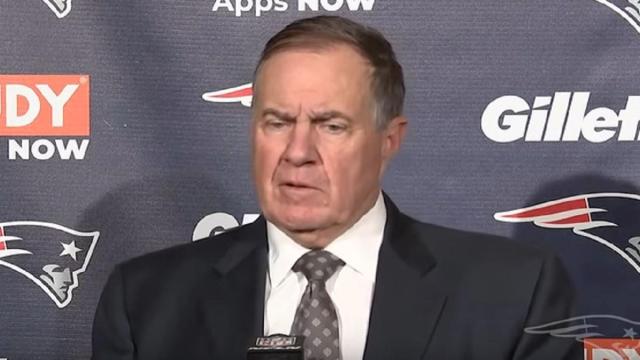 The New England Patriots' coach Bill Belichick jokes about Edelman's throwing arm