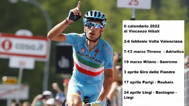 Ciclismo, il programma della stagione di Nibali: 'vincere sarà sermpre più difficile'