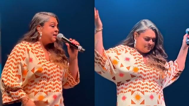 Preta Gil emociona ao fazer discurso em 1ª apresentação após luta contra câncer