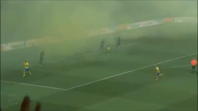 Cristiano Ronaldo fa gol anche quando il pallone finisce in fumo
