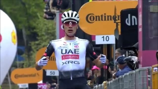 Giro: Ayuso primo a Tagliacozzo, Roglic torna leader